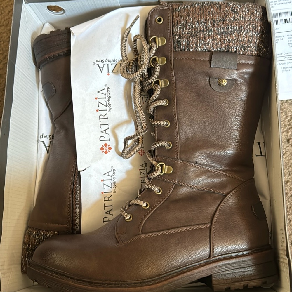 Patrizia Heroness Tall Lace Up Boot